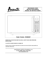 Avanti MO8003BT User manual