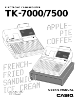 Casio TK-7000 User manual