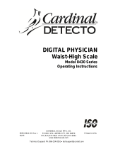 Cardinal Detecto 8430 Series Operating instructions