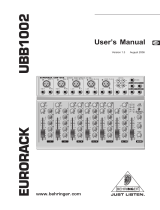 Behringer EURORACK UBB1002 User manual