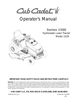 Cub Cadet 1525 User manual