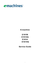 eMachines E161HQ User manual