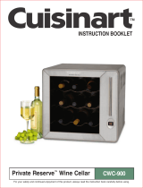 Cuisinart CWC 900 - Private Reserve Wine Cellar User manual