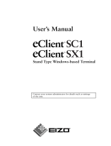 Eizo SX1 Owner's manual