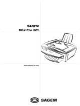 Sagem MF J PRO 321 Owner's manual