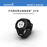 Garmin 210 User manual