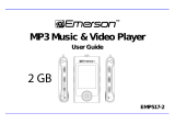 Emerson MP3 MUSIC & VIDEO PLAYER EMP517-2 User manual