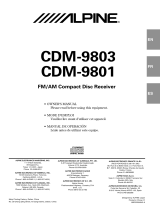 Alpine CDM-9801 User manual