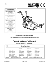 Billy Goat BC2401 User manual