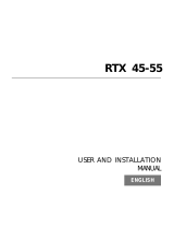 Sim2 RTX 55 User manual