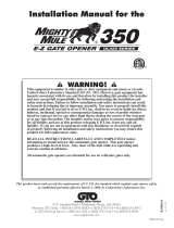 GTO UL325 SERIES Installation guide