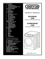 Defy Appliances 1100 User manual