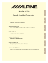 Alpine SWD-2030 Owner's manual