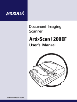 Microtek ArtixScan 1200DF User manual