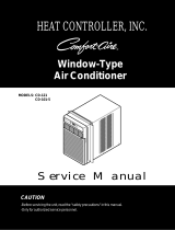 COMFORT-AIRE Room Air Casement Series CD-101-5 CD-121 User manual