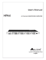 Alto HPA4 User manual