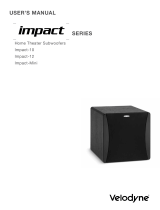 Velodyne Impact-10 User manual