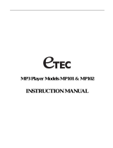 Etec MP101 User manual