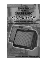Crate Amplifiers LIMO TX50DE User manual