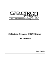 Cabletron Systems CSX100 series User manual