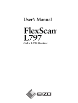 Eizo L797 User manual