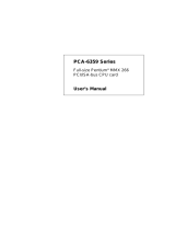 Advantech PCA-6359 User manual
