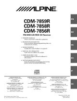 Alpine cdm 7856 r Owner's manual