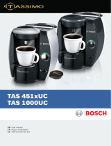 Bosch TAS4511UC - Tassimo Single-Serve Coffee Brewer User manual