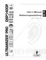 Behringer DSP1400P User manual