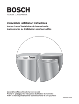 Bosch SHE66C Installation Instructions Manual