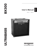 Behringer Ultrabass BX300 User manual