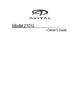 Avital 2101 User manual