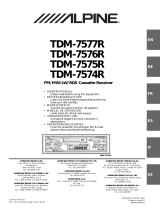 Alpine tdm 7574 r Owner's manual