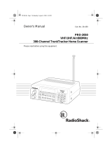 Radio Shack PRO-2050 User manual