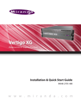 GRASS VALLEY Vertigo XG Operating instructions