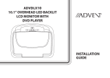 Advent OVERHEAD LED BACKLIT LCD MONITOR Installation guide