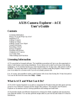 axis international marketing ACE User manual