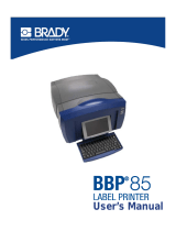 Brady BBP 85 User manual