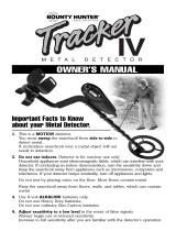 Bounty Hunter Quick silver Owner's manual
