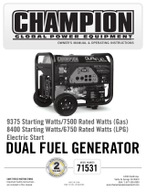 Champion Power Equipment 71531 User manual