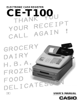 Casio CE-T100 User manual