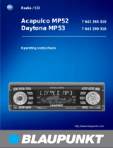 Blaupunkt Daytona MP53 User manual
