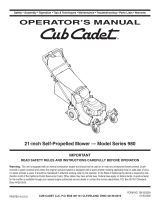 Cub Cadet 980 Series User manual