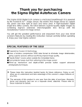 Sigma SD10 User manual