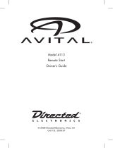 Directed Electronics Avital 4113 User manual