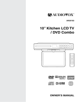 Audiovox KLV3913 - 12" 720p LCD TV/DVD Combo Owner's manual