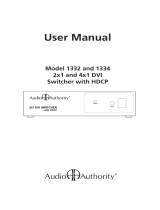 Audio Authority 1332 User manual