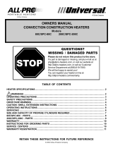 Scheu Products Company 200-C Owner's manual