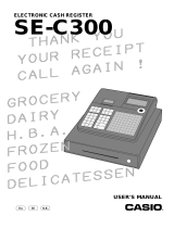 Casio SE-C300 Owner's manual