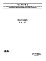 DSC 5580 User manual